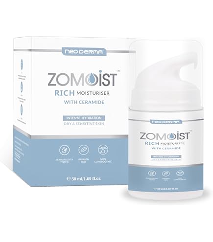 NeoDerma Zomoist Rich Ceramides Moisturizer with Hyaluronic for